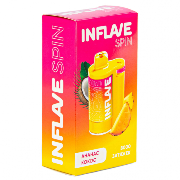 INFLAVE SPIN Ананас кокос (8000 затяжек) в Сыктывкаре