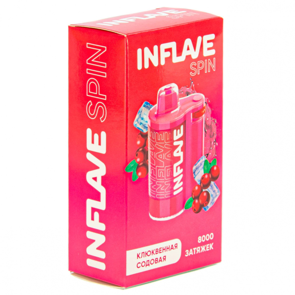 INFLAVE SPIN Клюквенная содовая (8000 затяжек) в Сыктывкаре