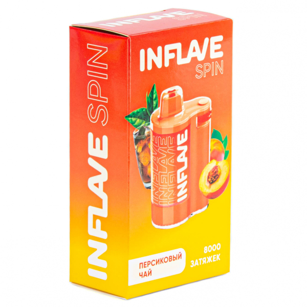 INFLAVE SPIN Персиковый чай (8000 затяжек) в Сыктывкаре