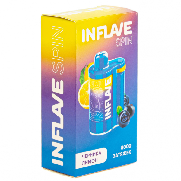 INFLAVE SPIN Черника лимон (8000 затяжек) в Сыктывкаре