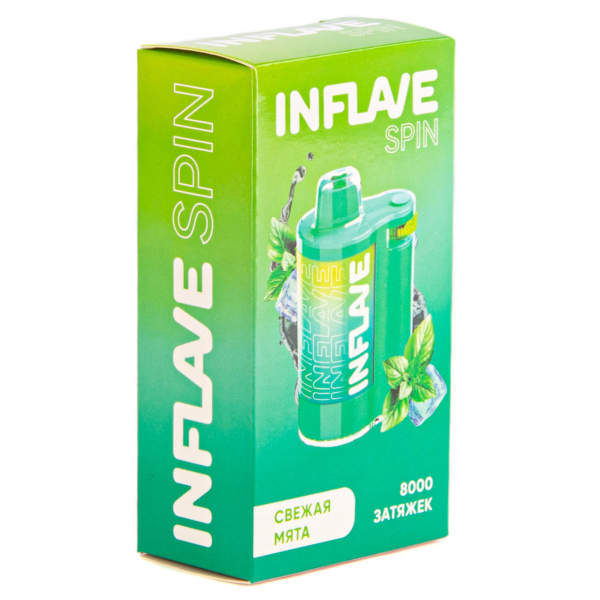 INFLAVE SPIN Свежая мята (8000 затяжек) в Сыктывкаре