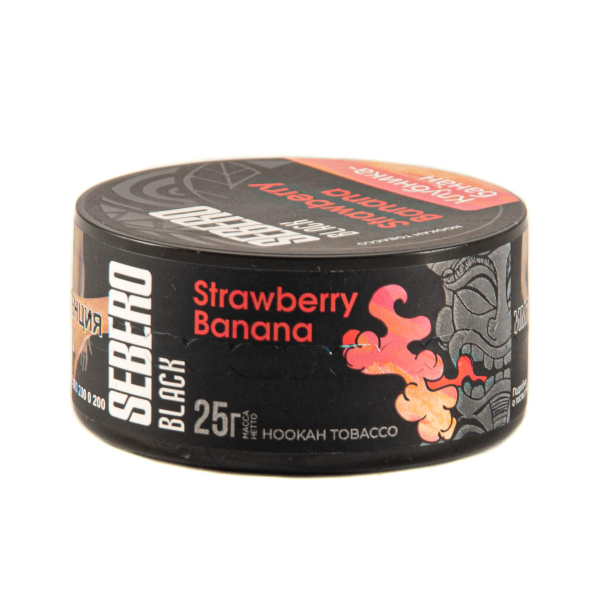 Табак Sebero Black Strawberry Banana  25 грамм в Сыктывкаре