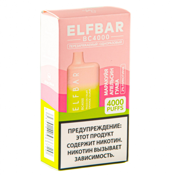 ELF BAR Passionfruit Orange Guava (4000 затяжек) 20 мг в Сыктывкаре