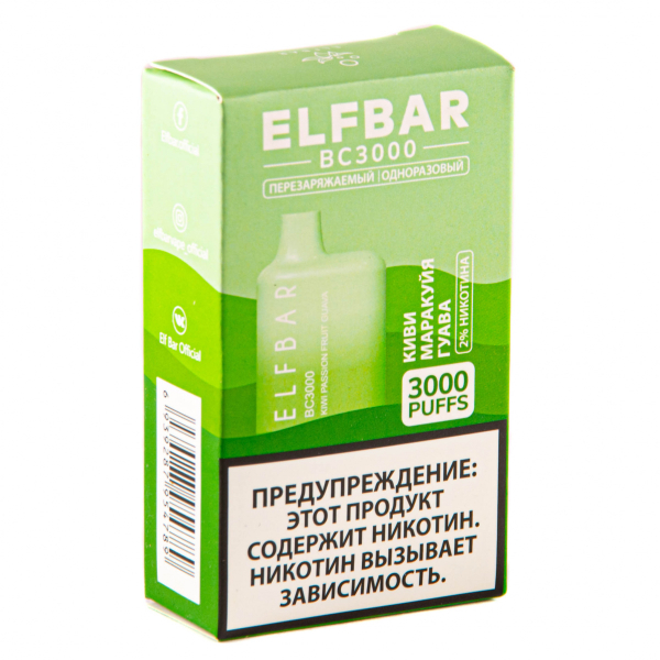 ELF BAR Kiwi Passionfruit Guava (3000 затяжек) 20 мг в Сыктывкаре