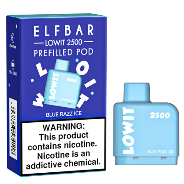 Картридж Elf Bar Lowit 2500 20 мг, 6 мл (Blue Razz Ice) в Сыктывкаре