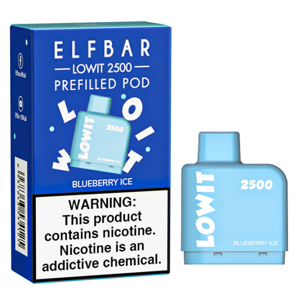 Картридж Elf Bar Lowit 2500 20 мг, 6 мл (Blueberry Ice) в Сыктывкаре