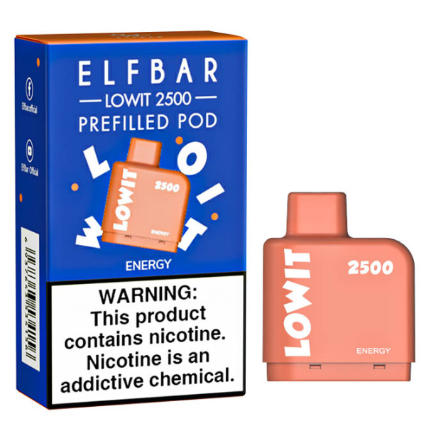 Картридж Elf Bar Lowit 2500 20 мг, 6 мл (Energy) в Сыктывкаре