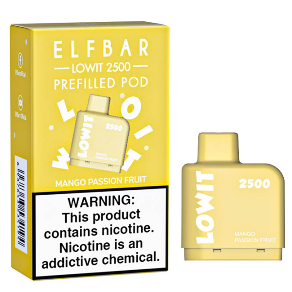 Картридж Elf Bar Lowit 2500 20 мг, 6 мл (Mango Passion Fruit) в Сыктывкаре