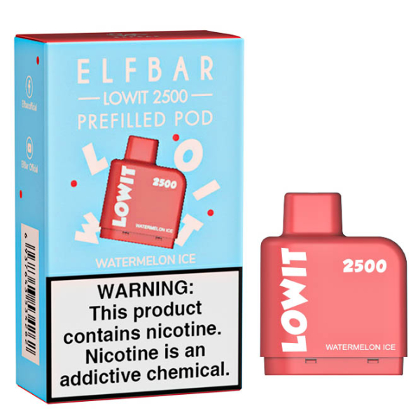 Картридж Elf Bar Lowit 2500 20 мг, 6 мл (Watermelon Ice) в Сыктывкаре
