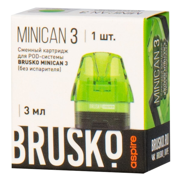 Картридж Brusko Minican 3 зелёный в Сыктывкаре