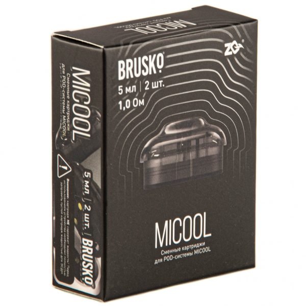 Картридж Brusko Zq Micool 5мл (2шт.) 1.0 в Сыктывкаре