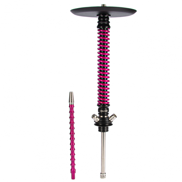 Кальян Mamay Customs Coilovers чёрно-розовый лак   в Сыктывкаре