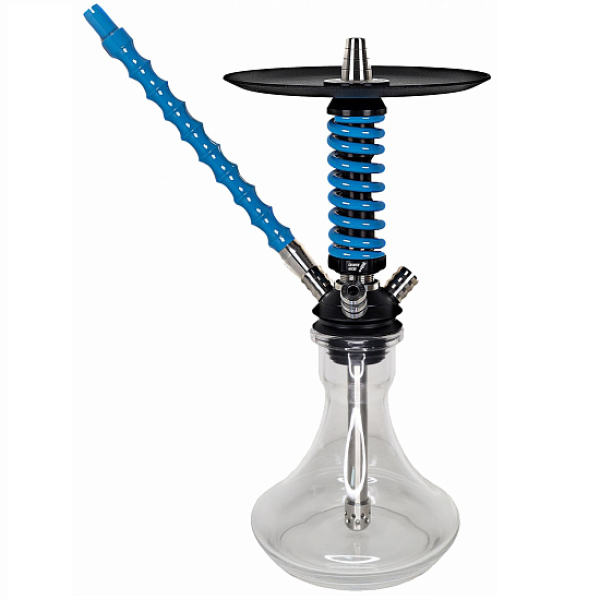 Кальян Mamay Custom Coilovers Micro Черный-Голубой Лак  в Сыктывкаре
