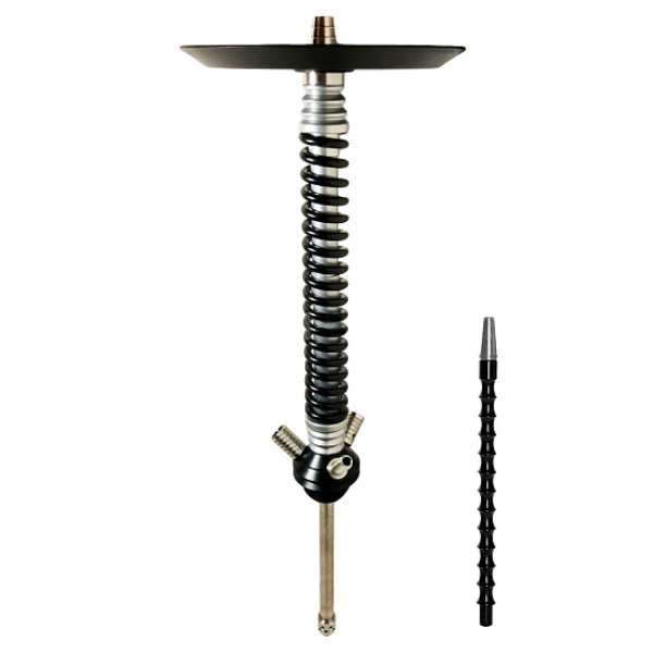 Кальян Mamay Custom V3 №12 Coilovers Хром-Черный  в Сыктывкаре