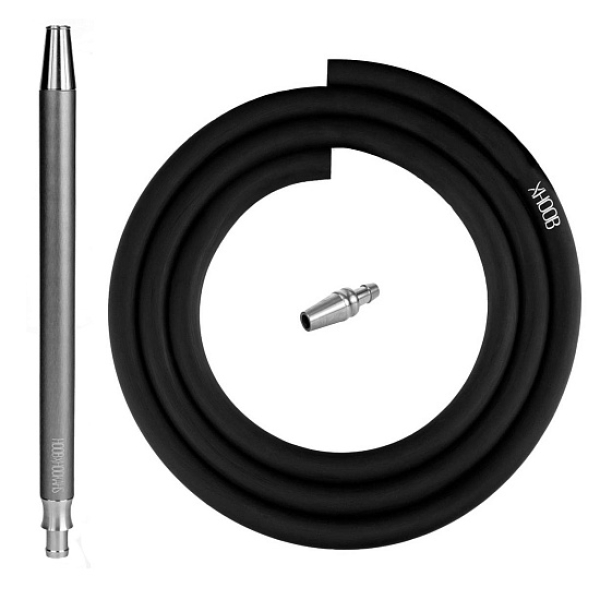 Hoob Smpl Xl Шланг Комплект Black (Черный Шланг, Мундштук, Коннектор Plug) в Сыктывкаре