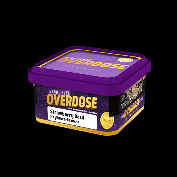 Табак Overdose Strawberry Basil  200 грамм в Сыктывкаре