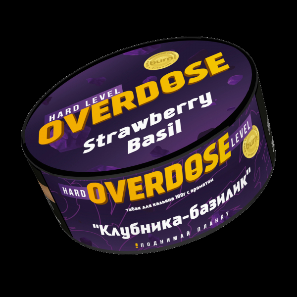 Табак Overdose Strawberry Basil  100 грамм в Сыктывкаре