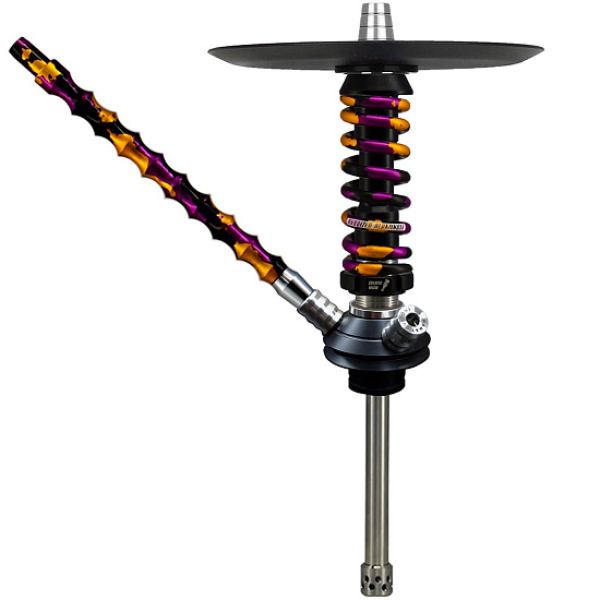 Кальян Mamay Custom Coilovers Micro Черный Пурпурно-Золотой Камуфляж  в Сыктывкаре