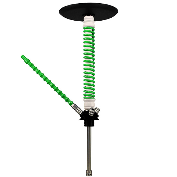 Кальян Mamay Custom V3 №12 Coilovers Белый-Салат  в Сыктывкаре