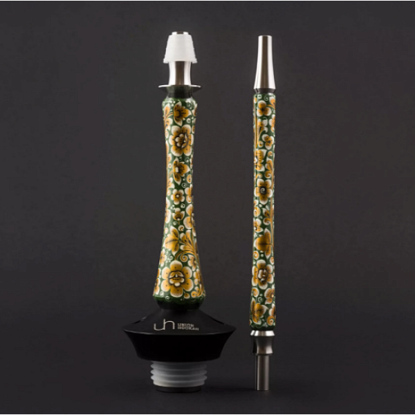 Кальян Union Hookah Sleek Хохлома Зеленый  в Сыктывкаре