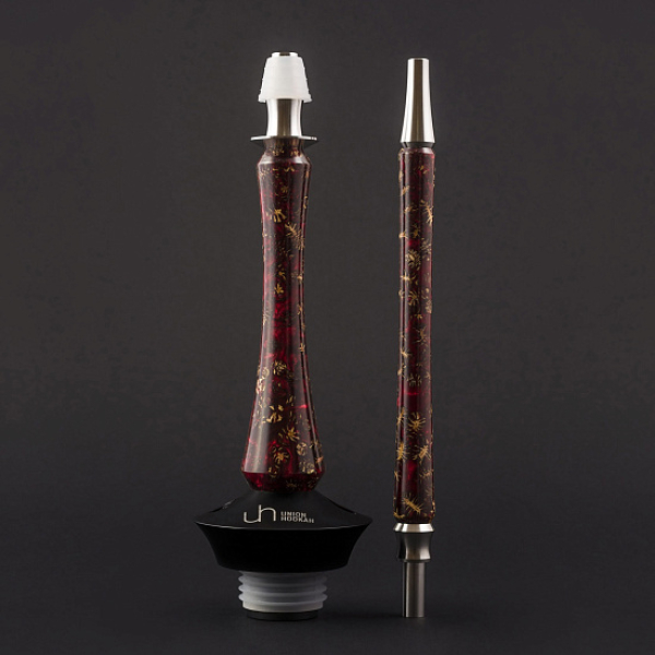 Кальян Union Hookah Sleek Акрил С Шишками Красный   в Сыктывкаре
