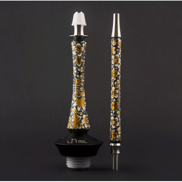 Кальян Union Hookah Sleek Хохлома Черный  в Сыктывкаре