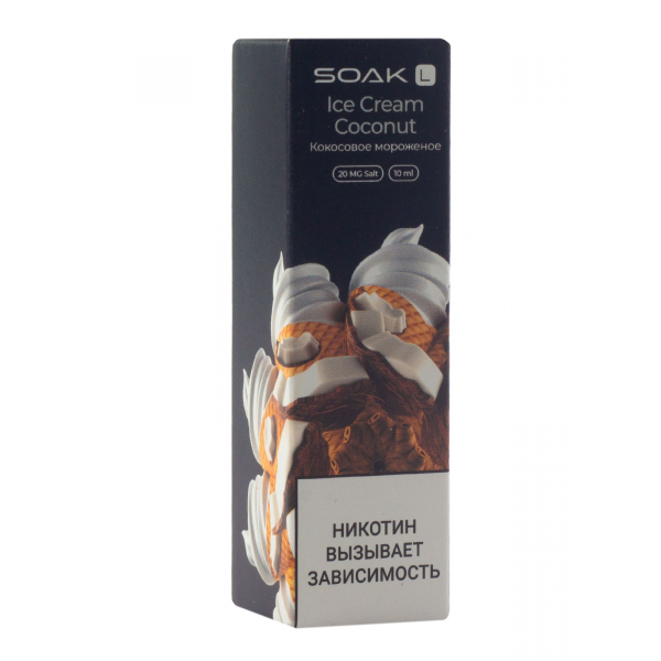 Жидкость Soak Ice Cream Coconut 10 Мл 2 Мг в Сыктывкаре