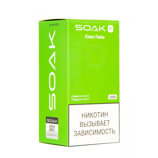 Soak R Киви Лайм 5000 Затяжек в Сыктывкаре