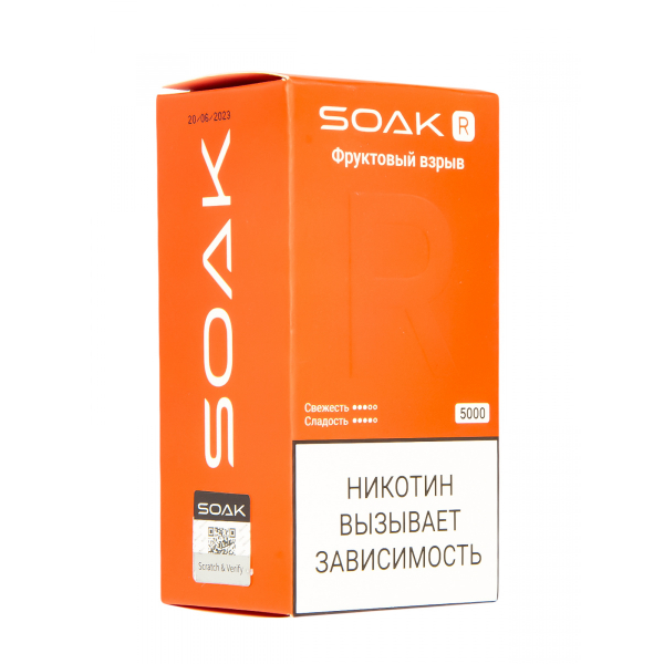 Soak R Фруктовый Взрыв 5000 Затяжек в Сыктывкаре