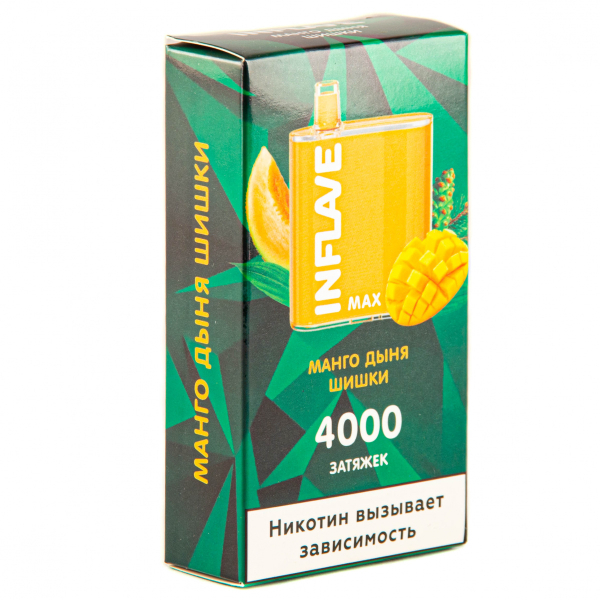 Inflave Max Манго-Дыня-Шишки (4000 Затяжек) в Сыктывкаре