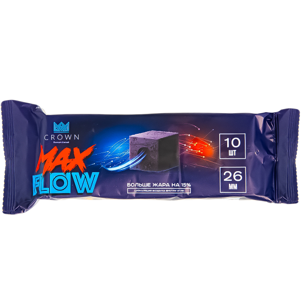 Уголь Crown Maxflow Кокосовый 10 Шт (26 Мм) в Сыктывкаре