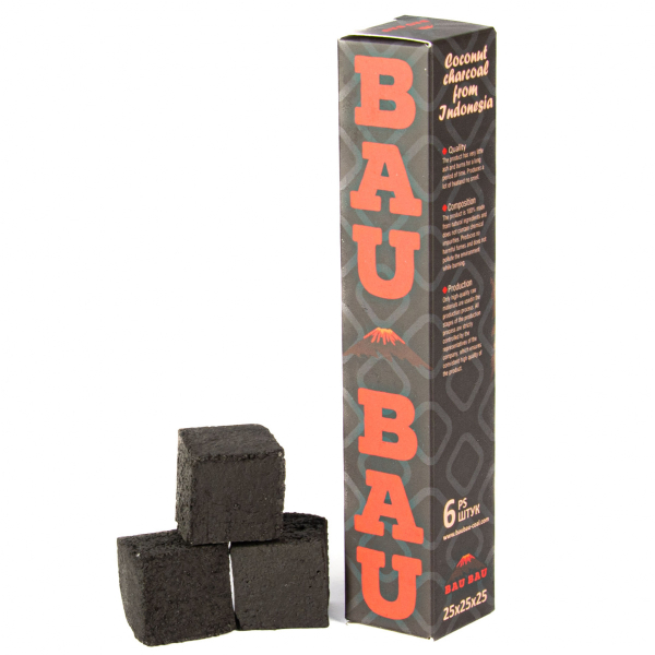 Уголь Bau Bau Кокосовый 6 Шт Черный (25 Мм) в Сыктывкаре