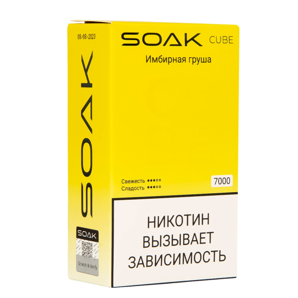 Soak Cube Имбирная Груша 7000 Затяжек в Сыктывкаре