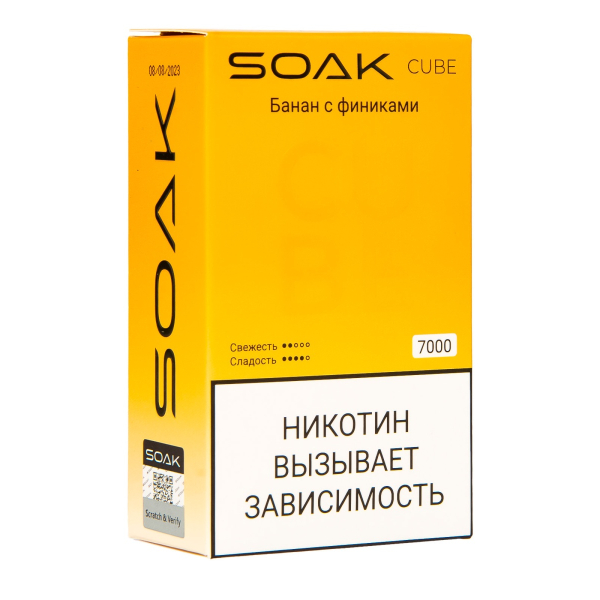 Soak Cube Банан С Финиками 7000 Затяжек в Сыктывкаре