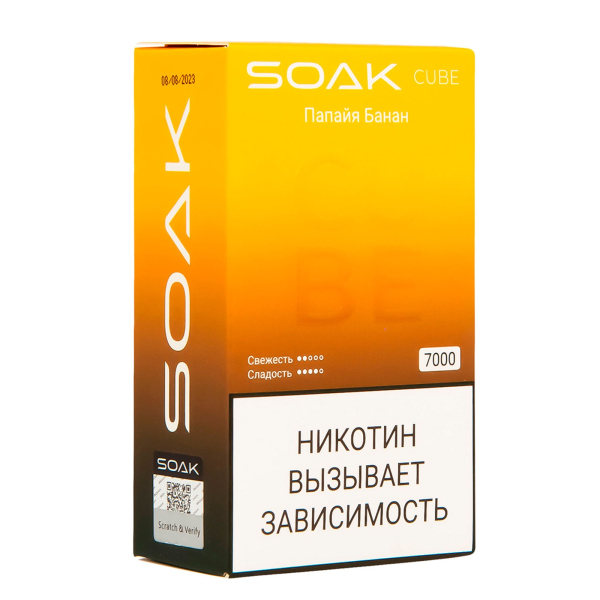 Soak Cube Папайя Банан 7000 Затяжек в Сыктывкаре