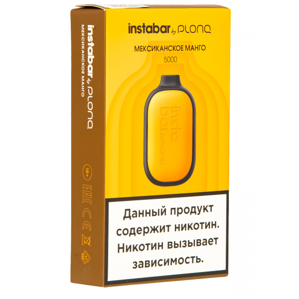 Plonq Instabar Мексиканское Манго (5000 Затяжек) 20 Мг в Сыктывкаре