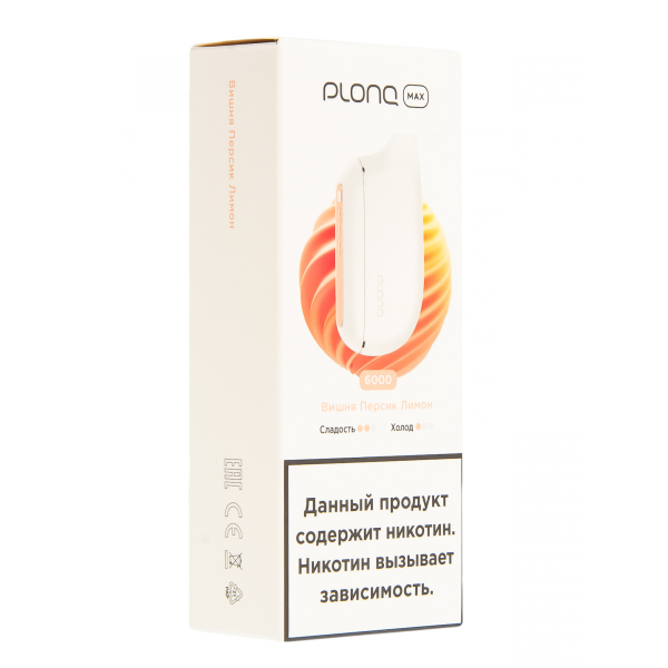 Plonq Max Вишня Персик Лимон (6000 Затяжек) 20 Мг в Сыктывкаре