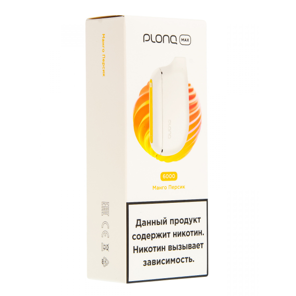 Plonq Max Манго Персик (6000 Затяжек) 20 Мг в Сыктывкаре
