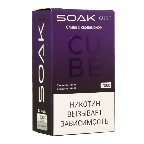 Soak Cube Слива С Кардамоном 7000 Затяжек в Сыктывкаре