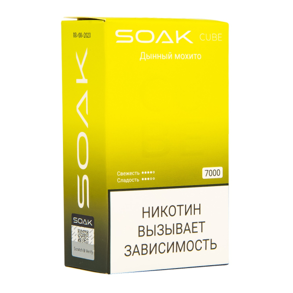 Soak Cube Дынный Мохито 7000 Затяжек в Сыктывкаре