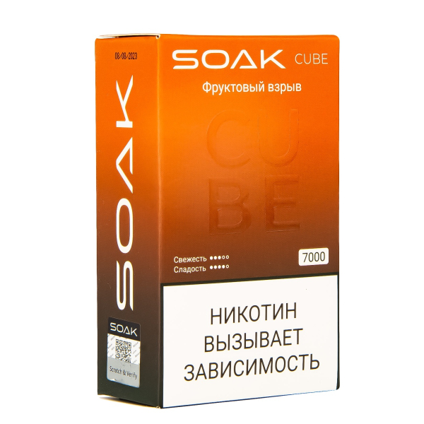 Soak Cube Фруктовый Взрыв 7000 Затяжек в Сыктывкаре