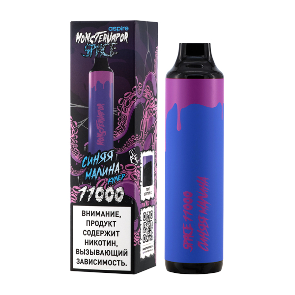 Электронка Monstervapor Space Синяя Малина (11000 Затяжек) в Сыктывкаре
