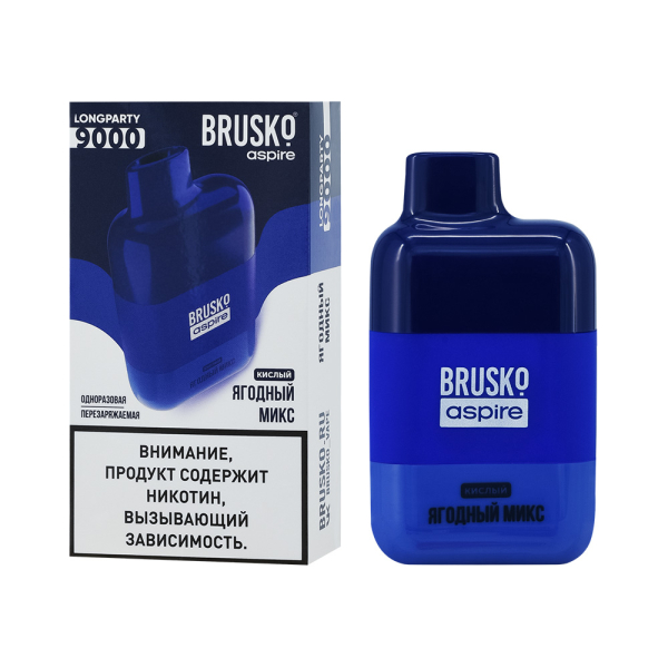 Электронка Brusko Longparty Ягодный Микс (9000 Затяжек) в Сыктывкаре