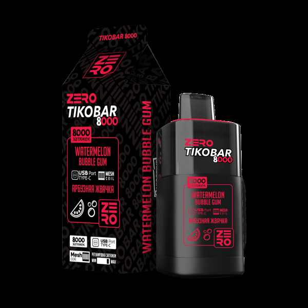 Электронка Tikobar Zero Арбузная Жвачка 8000 Затяжек в Сыктывкаре