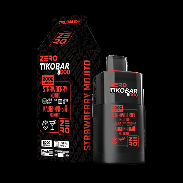 Электронка Tikobar Zero Клубничный Мохито 8000 Затяжек в Сыктывкаре