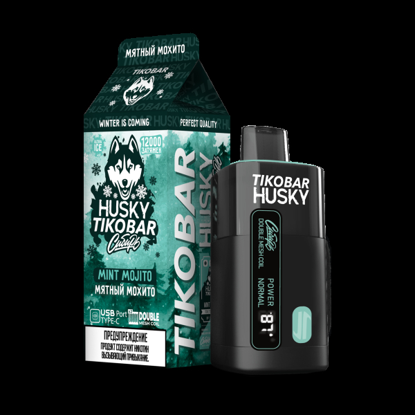 Электронка Tikobar Husky Сибирь Мятный Мохито 12000 Затяжек в Сыктывкаре