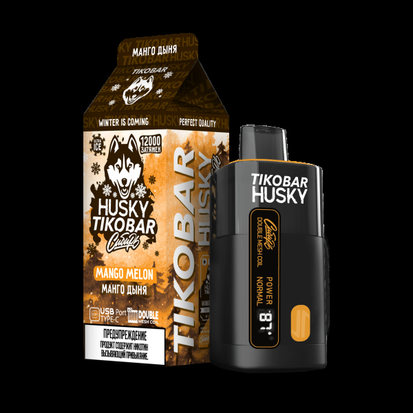 Электронка Tikobar Husky Сибирь Манго Дыня 12000 Затяжек в Сыктывкаре