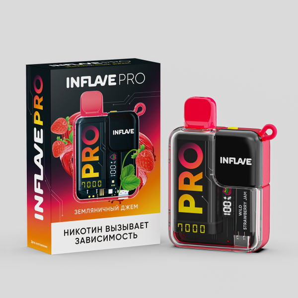 Электронка Inflave Pro Земляничный Джем (7000 Затяжек) в Сыктывкаре