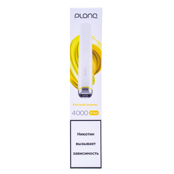 Электронка Plonq Plus Pro Кислый Ананас (4000 Затяжек) 20 Мг в Сыктывкаре