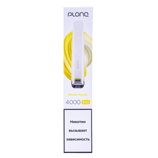 Электронка Plonq Plus Pro Банан Кокос (4000 Затяжек) 20 Мг в Сыктывкаре